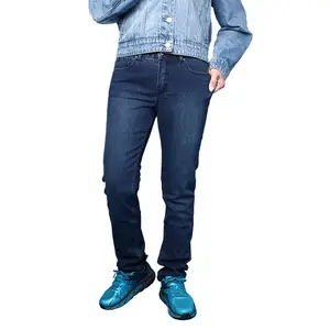 Monkey Wash celana Denim wanita, celana panjang Denim kurus untuk wanita