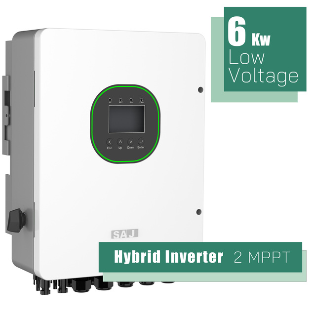 Hybrid Low Voltage Inverter Solar Storage 6000W Single Phase Full Load Power Backup Multi-Energy Adapt IP66 Waterproof 97.6%