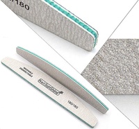 Benutzer definierte Druck Logo Zebra Nagel feile 180/180 Einweg personal isierte Nagel feile/Bulk Nagel feile/Halbmond Nagel feile