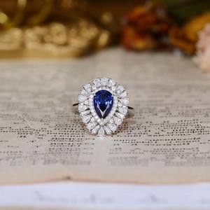 Anillo de Laboratorio de Moda, Marca Famosa, Accesorios para Mujer, Joyería de Zafiro Arcoíris al por Mayor - Product Image 5