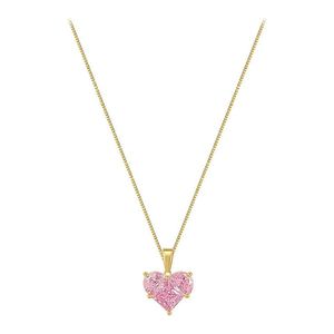 Earring Necklace Set Fashion Pink Peach <b>Heart</b> Drop Pendant Earrings for Women Girl <b>Sweet</b> Accessories Jewelry - Product Image 1