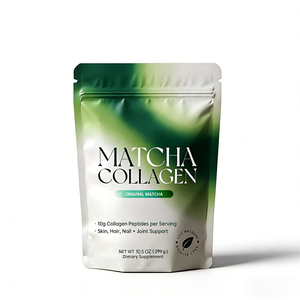 CE NON-GMO Vegan Certified Collagen Peptides Bovine Matcha Powder L Theanine OEM Private Label Branding Solutions <strong>Protein</strong> Powder - Product Image 3