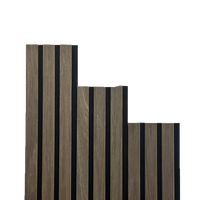 Panneaux muraux insonorisés de haute qualité MDF Akupanel Panneaux de feutre acoustique à lattes en bois pour la décoration intérieure des murs et des plafonds