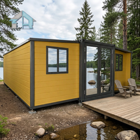 Unité de conteneur extensible moderne de 30 pieds, maison en acier préfabriquée, conteneur habitable avec fenêtres à rupture de pont thermique, anti-corrosion, montage rapide