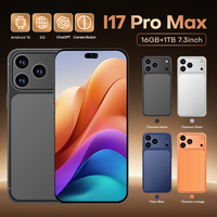 Nuevo Teléfono Inteligente I17 Pro Max Octa Core LTE/CDMA Versión Global con Doble SIM, 16 GB + 1 TB, Reconocimiento Facial, HD 90 Hz
