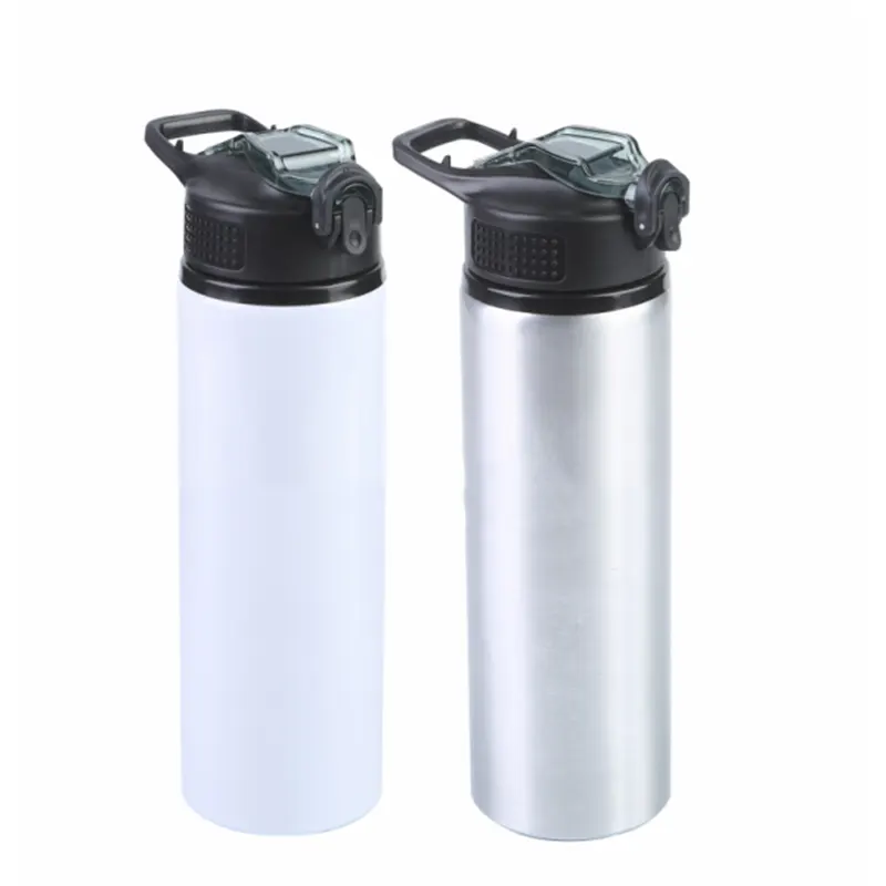 Different color white and silver sublimation bottle with 750ml capacity