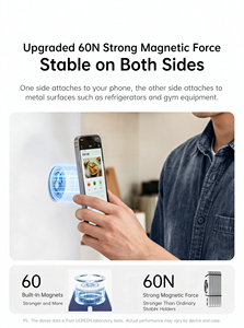 UGREEN LP1022 Dual Sided Magnetic <b>Phone</b> <b>Ring</b> Holder 360 Rotatable Adjustable <b>Phone</b> Kickstand - Product Image 3