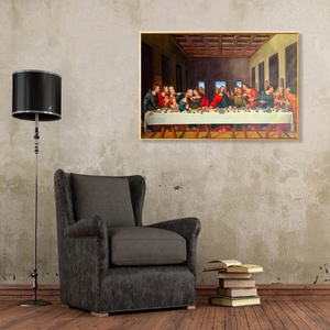 <span class=keywords><strong>Pintura</strong></span> <span class=keywords><strong>al</strong></span> Óleo Clásica Europea Pintada a Mano <span class=keywords><strong>de</strong></span> Jesús, La Última Cena, sobre Lienzo para Decoración, Retrato Impresionista, Pinturas Famosas - Product Image 2