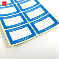Nouvel Arrivage Fan Yi Autocollants de test pour bébé, Étiquette indicatrice de temps, Thermomètre autocollant pour enfants 75°C, Papier thermométrique changeant de couleur