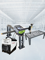 Mini Automatische CNC Plasma-Flammen-Kombinierte Schneidemaschine mit Schrittmotor für Stahlkonstruktionen, Werkstätten, Schiffbau und Metallplatten