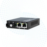 高品质 Inficomo RD-GE102 2 端口 RJ45 千兆光纤媒体转换器 10/100/1000Mbps 20km 单模，适用于办公网络