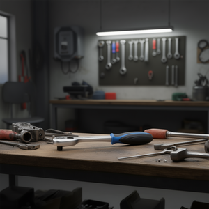 Clé à cliquet ergonomique Fervi en acier Cr-V, poignée de 120 mm - Product Image 3