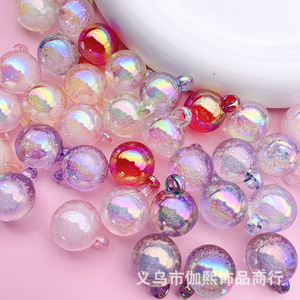 Cuentas de Resina Iridiscentes de 16mm, Plástico, para Manualidades, Adornos para Coche, Suministros para Abalorios, Patrón de Cielo Estrellado - Product Image 2