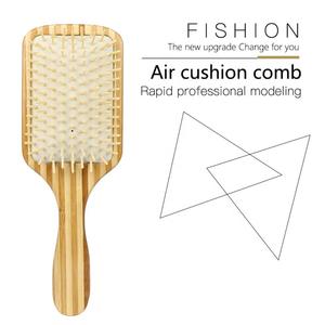 <span class=keywords><strong>Peigne</strong></span> à coussin d'air en bois de bambou écologique et sans danger, en <span class=keywords><strong>gros</strong></span>, OEM, pour grains - Product Image 2