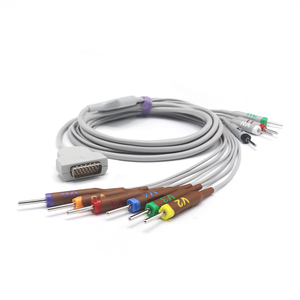 GE-<strong>Marquete</strong> Compatible MAC Series 3.5m Fixed One-Piece EKG Cable Needle Direct-Connect 10 Leads AHA/IEC - Product Image 1