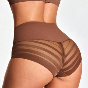 Ladymate ODM/OEM Ropa Interior Moldeadora Para Mujer Women <strong>High</strong> <strong>Waist</strong> Shaper Panty Mesh Patchwork <strong>High</strong> <strong>Waist</strong> Shaper <strong>Underwear</strong> - Product Image 1