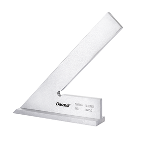 Équerre de mesure à 45 degrés en acier inoxydable trempé de haute qualité Dasqua avec base large et finition chrome satiné - Product Image 2