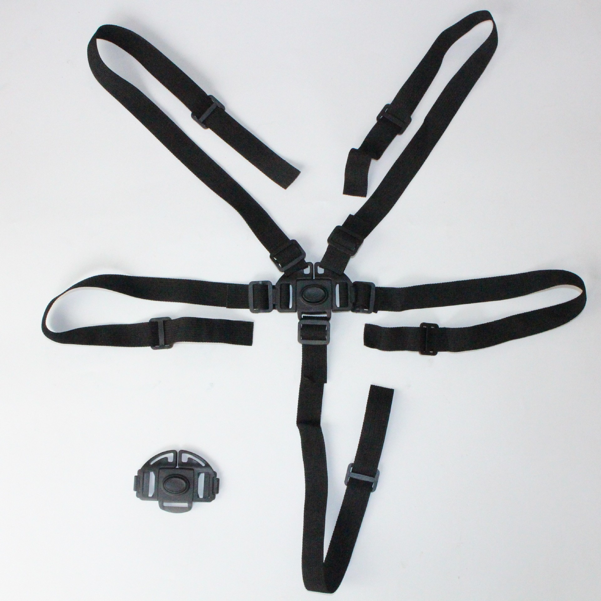 Nouvelle ceinture de sécurité à cinq points de type A en noir