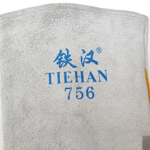 Iron Man 756 Welding <b>Gloves</b> Long Style Double Layer Cowhide Reinforced Fingers Fireproof Heat Insulating - Product Image 3