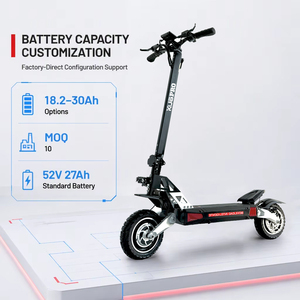 KU8PRO สกู๊ตเตอร์ไฟฟ้ารุ่นขายดี EM8 52V 27ah มอเตอร์คู่ทรงพลัง ระยะทางวิ่งไกล 75-85 กม. ความเร็วสูง พับเก็บได้ EM8 มอเตอร์คู่ - Product Image 5