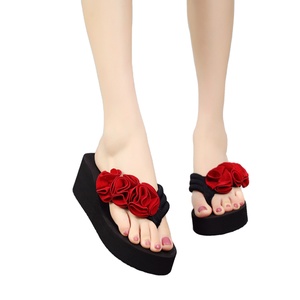 2022 Mùa Hè Không-TRƯỢT Bãi Biển Dép Đi Trong Nhà Nữ Bohemian Slope Heel Lật Flip Flops - Product Image 4