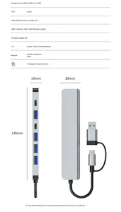 Adaptador Multipuerto USB C 7 en 1 Multifunción, HUB con Puerto HDMI 4K 30Hz, 4 Puertos USB 3.0, Base de Conexión para Laptop - Product Image 4