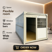 Maison conteneur pliable, respirante, résistante aux intempéries, 2 chambres, préfabriquée, mobile, bureau