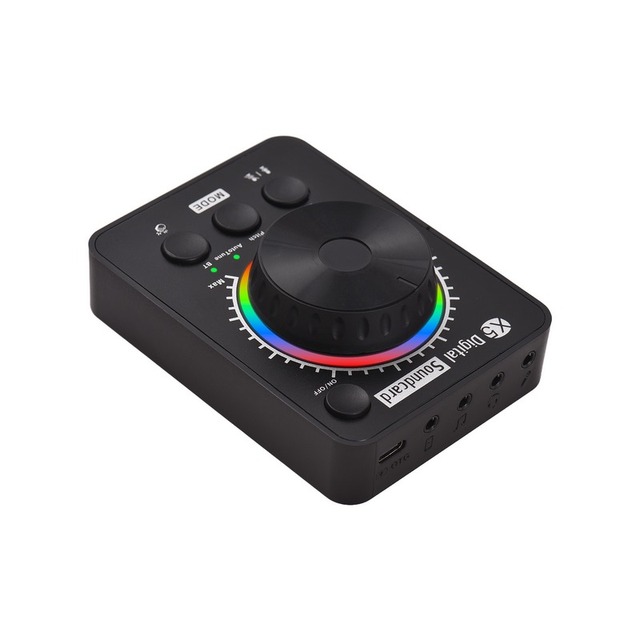 External Sound Card Live Streaming Sound Card Professional Desktop Live Streaming Sound Board for PC Phone Laptops