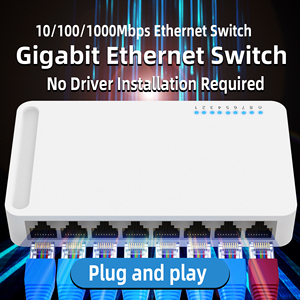 8 Port 1000Mbps Ethernet Switch for <strong>Home</strong>/Office 8 Port <strong>Network</strong> Divider and Distributor High Speed <strong>Network</strong> Switch - Product Image 2