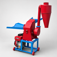 Nouvelle machine de traitement multifonctionnelle 380 pour céréales, maïs, blé, soja, en acier inoxydable, capacité 300 kg/h, avec broyeur à marteaux et concasseur