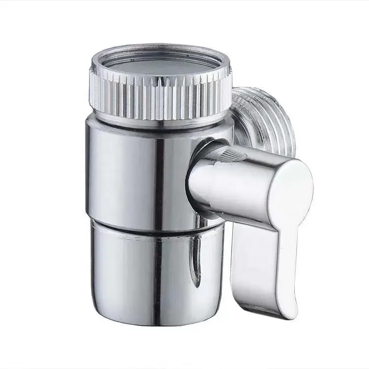 Water Italy Push Gate Ss304 Luxury Stainless Right Abs Handle Double Stop High Quality Basin Angle Valve