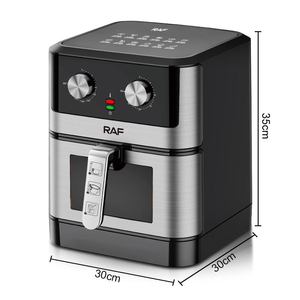 Friteuse à air chaud visuelle haute puissance en acier inoxydable 2026 avec grande capacité et commande manuelle à double bouton - Product Image 4