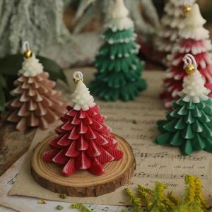 Bougies de Noël Bougies en forme d'arbre de Noël Bougies d'aromathérapie avec <span class=keywords><strong>service</strong></span> personnalisé - Product Image 5