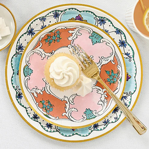 Custom Tea Party Theme <b>Paper</b> Plate Romantic Flower <b>Pattern</b> <b>Paper</b> Plate Party Tableware Tea Party Supplies - Product Image 5