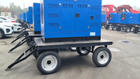 Générateur diesel sur remorque 300 kW personnalisé en usine, ATS, 1800 tr/min, avec capot étanche, mobile, pour usage extérieur et construction