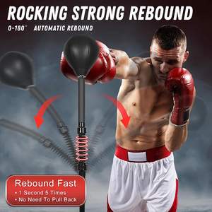 Bola de Entrenamiento de Boxeo Profesional, Resistente y Autónoma, de 100 lb, Rellena de Acero, PU, PVC y EPE, con Rotación de <span class=keywords><strong>360</strong></span> Grados - Product Image 6