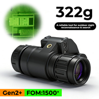 PVS 14 Style Tactical NVG Monocular GEN2 Plus FOM1600 1KM Range Wide Field of View Helmet Mounted Night Vision Device