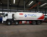 Nouveau camion-citerne GPL Sinotruk HOWO 8x4, 25000 litres, camion-citerne GPL à benne basculante, norme ASME, camion de transport de gaz de pétrole liquéfié