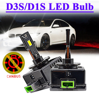 SUKIOTO JAPAN 1 Juego de Bombillas LED Canbus D3S/D1S Sin Error 90W 6000K 30000LM Universal para Coche, Xenón HID, Plug&Play 12V