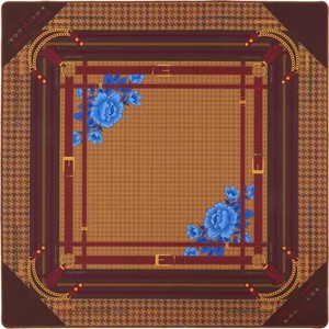 Tapis de Mahjong américain Chinoiserie Paon Vert, motif Lotus, antidérapant, imperméable, en caoutchouc, pour 4 joueurs, règles de <span class=keywords><strong>poker</strong></span> Charleston - Product Image 5