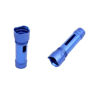 Carcasa de mecanizado de fresado cnc personalizada, pieza de aluminio multifuncional para <span class=keywords><strong>linterna</strong></span> recargable - Product Image 1