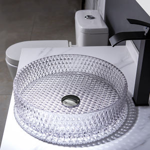 Lavabo de Diseño Italiano, Mueble de Baño Gris Claro con Lavamanos de Vidrio Templado, Estación de Lavado de Manos, Lavabo de Baño en Venta - Product Image 3