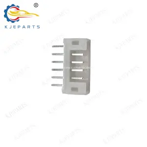 Conector automotivo de 6 pinos PH 2.0 Branco para rádio, conector de soquete de pino reto