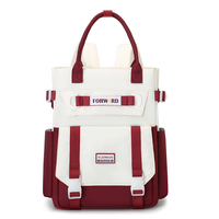 Sac à dos scolaire imperméable, grande capacité, léger, moderne, color block, multi-poches, pour enfants, adolescents, garçons, filles, étudiants