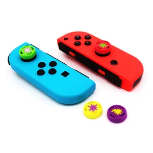 משחק סיליקון אגודל מקל אוחז עבור Nintend מתג JoyCons בקר עור לשמחה חסרונות כיסוי