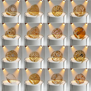 Abalorios DIY Dispersos para Pulsera <span class=keywords><strong>Pandora</strong></span> S925 de Plata, <span class=keywords><strong>Corona</strong></span> Dorada, Pequeños Abalorios en Forma de Panal, Atrapasueños Bella Robot - Product Image 2