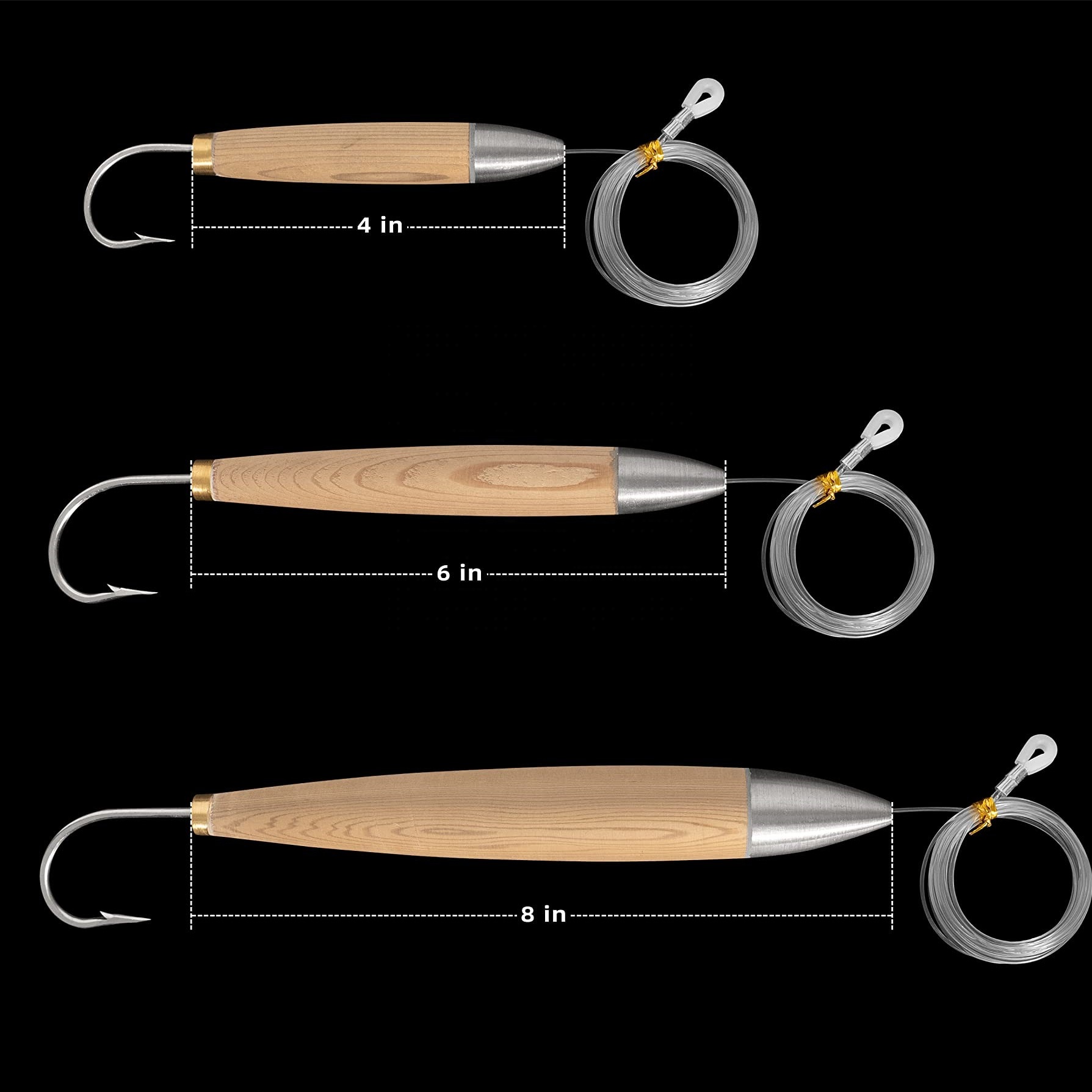 cedar fishing lures Lead Masters Plug Size 8 – 8