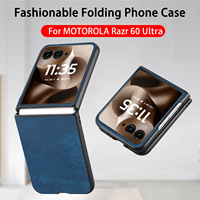 Coque de Téléphone Mobile en Cuir PU de Luxe pour MOTO Razr 60 50 40 Ultra Mince Housse de Protection Arrière avec Étui Inclus