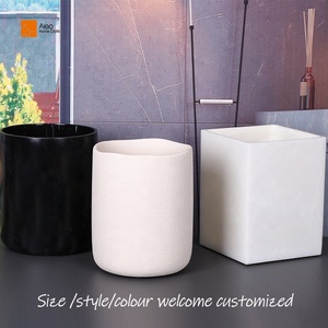 BSCI chứng nhận thân thiện với môi tùy chỉnh màu be nhựa giấy chất thải bin khách sạn tiện nghi Thùng rác có thể sử dụng phòng tắm polyresin du lịch - Product Image 3