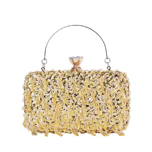 Gute Qualität Mode einzigartiges Design Abend tasche Perlen Pailletten Party Bling Luxus Clutch Geldbörse für Frauen